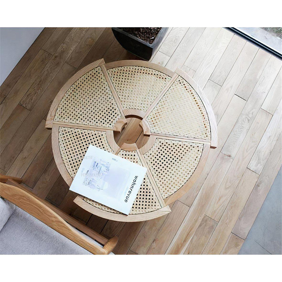 Solid Wood Coffee Table Round - Simplistic Yet Sleek