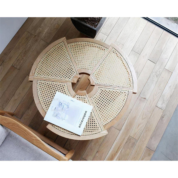 Solid Wood Coffee Table Round - Simplistic Yet Sleek