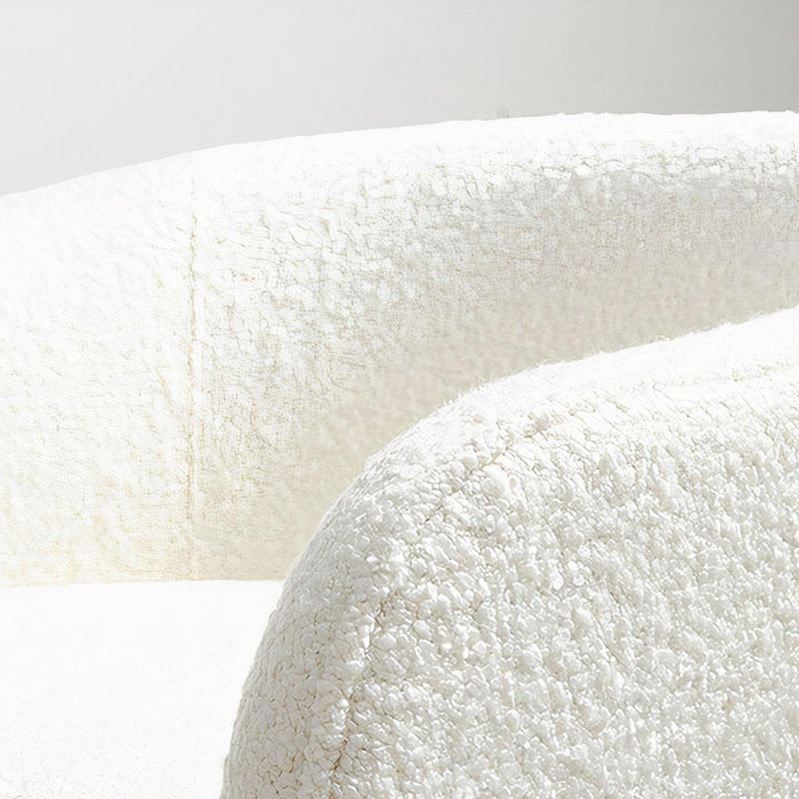 Contemporary White Armchair - Plush & Comfort