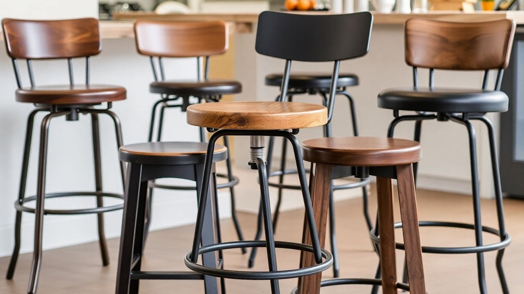 Heavy duty bar stools in a modern home.