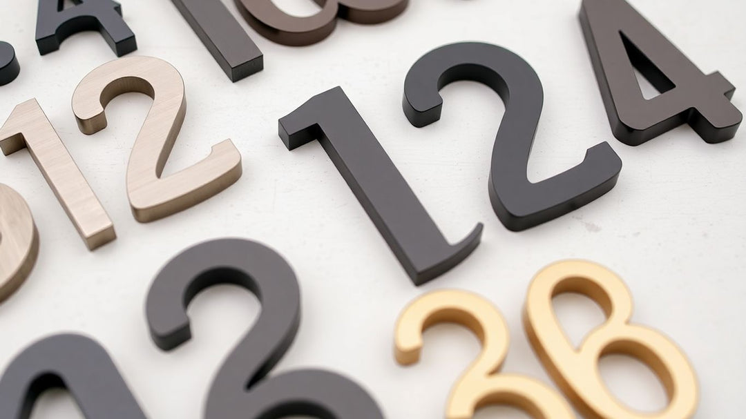 Stylish and durable house numbers in various materials.