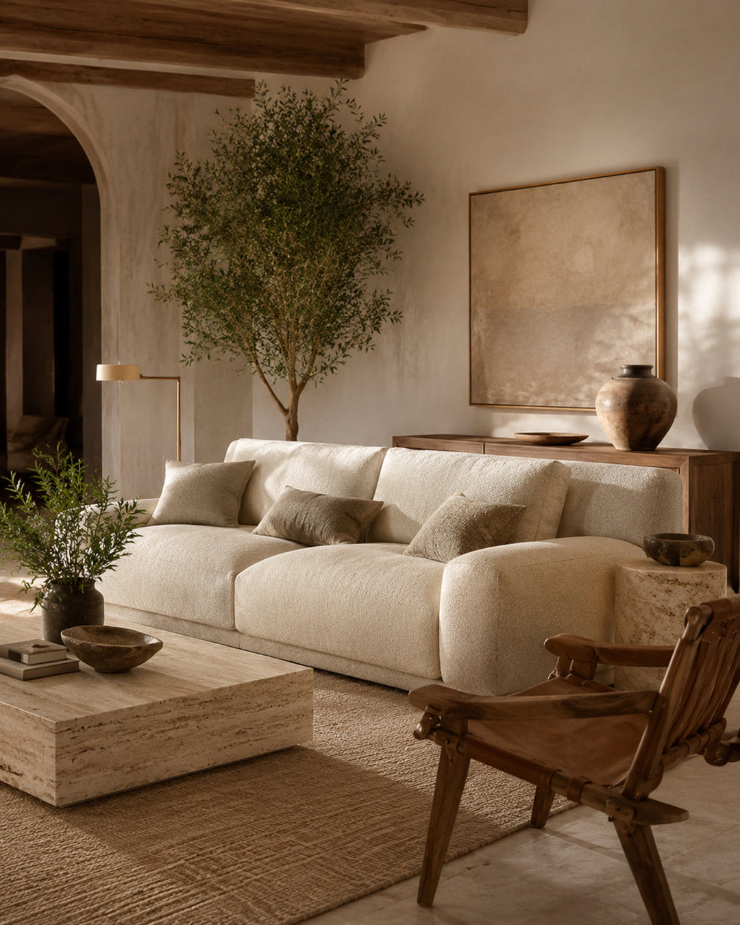 Modern sofa for living room, luxury home decor and stylish interiors