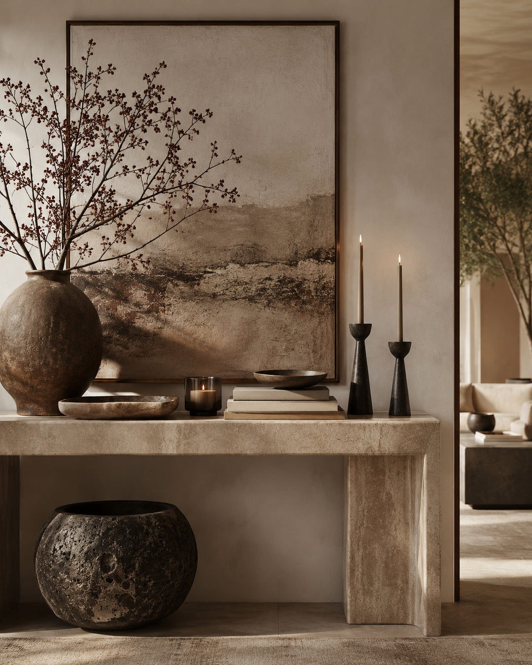 Modern home decor for living room, bedroom, hallway and luxury interiors