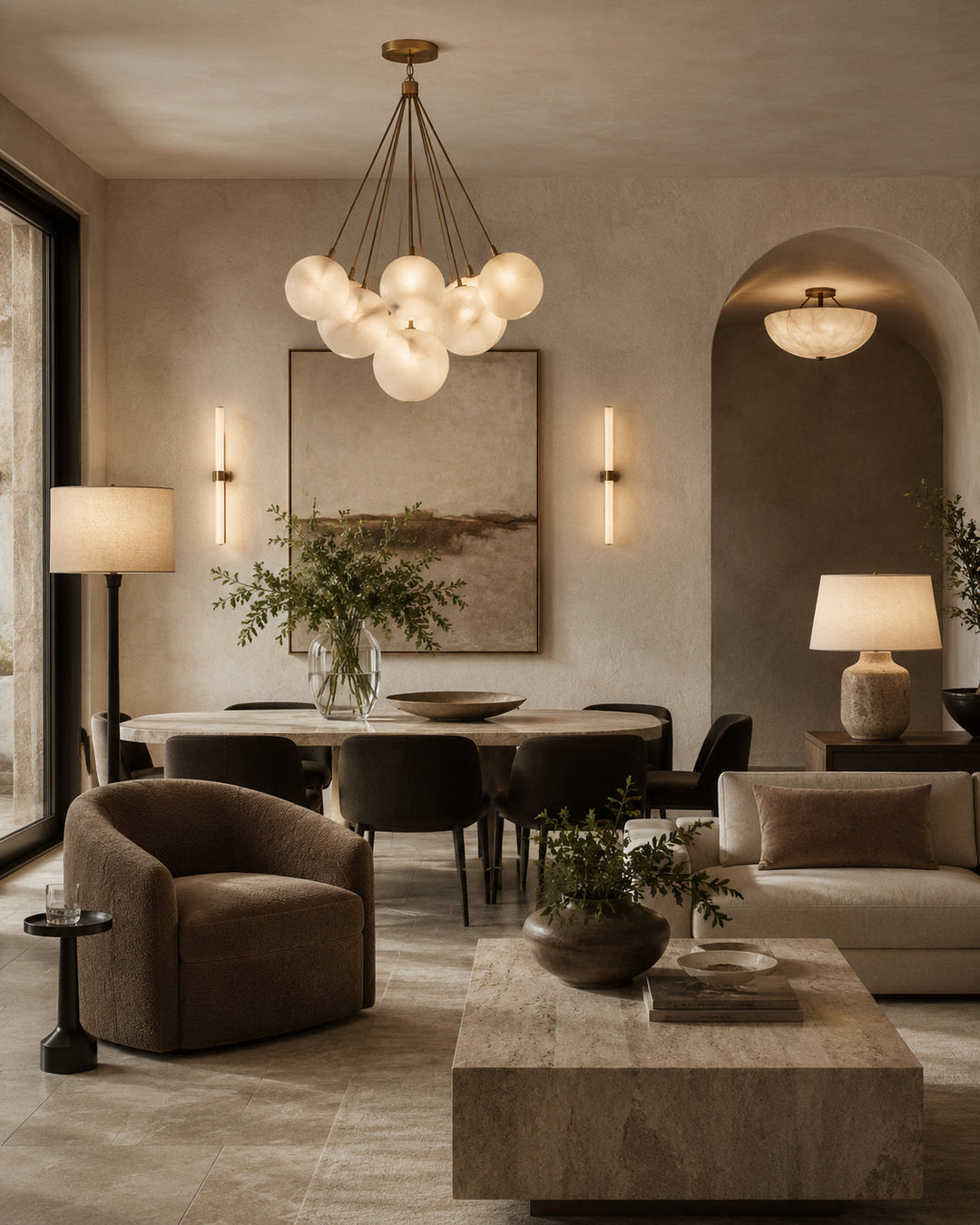 Modern lighting collection with ceiling lights, wall lights, pendant lights and luxury home lighting
