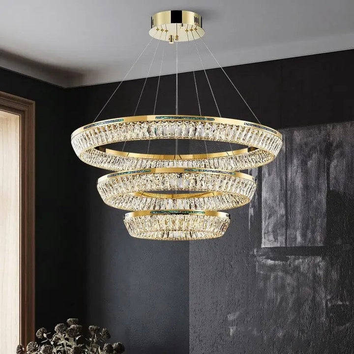 Daymion Stainless Steel K9 Crystal Chandelier