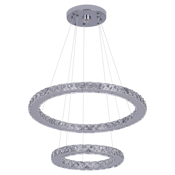 Lilardia K9 Crystal Ring Pendant Light