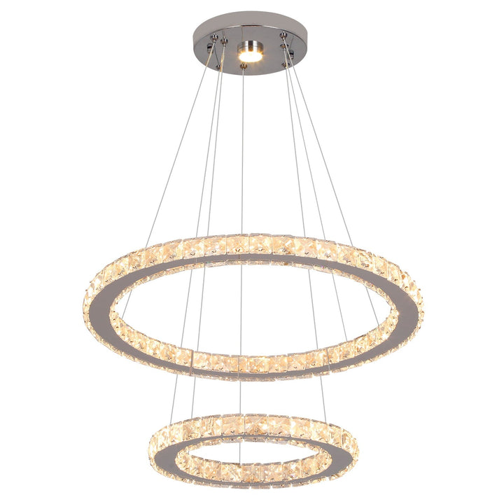 Lilardia K9 Crystal Ring Pendant Light