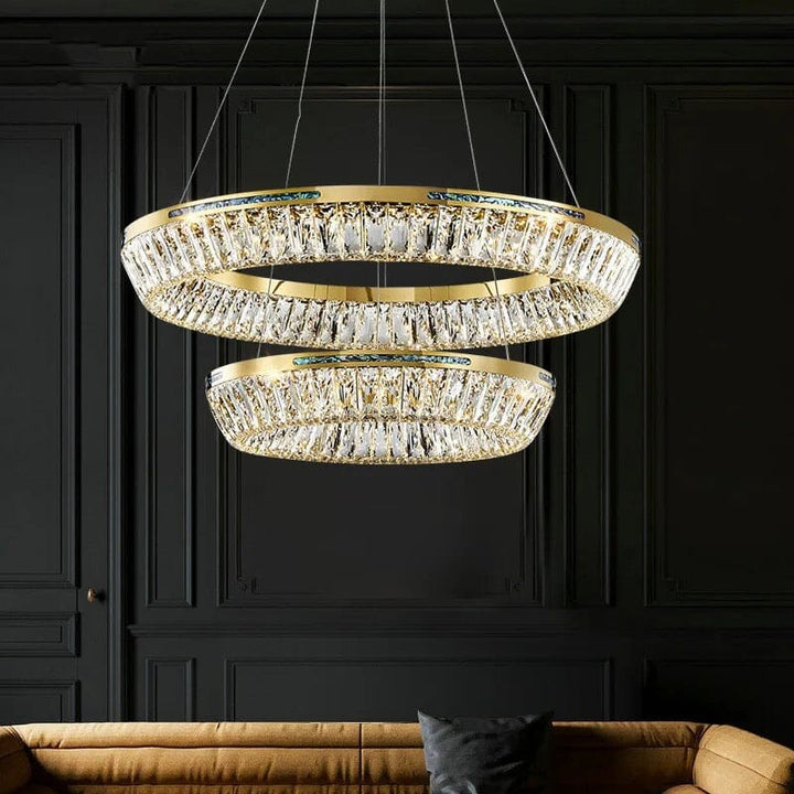 Daymion Stainless Steel K9 Crystal Chandelier