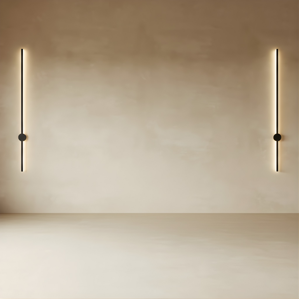 LED Light On Wall - Minimal Design