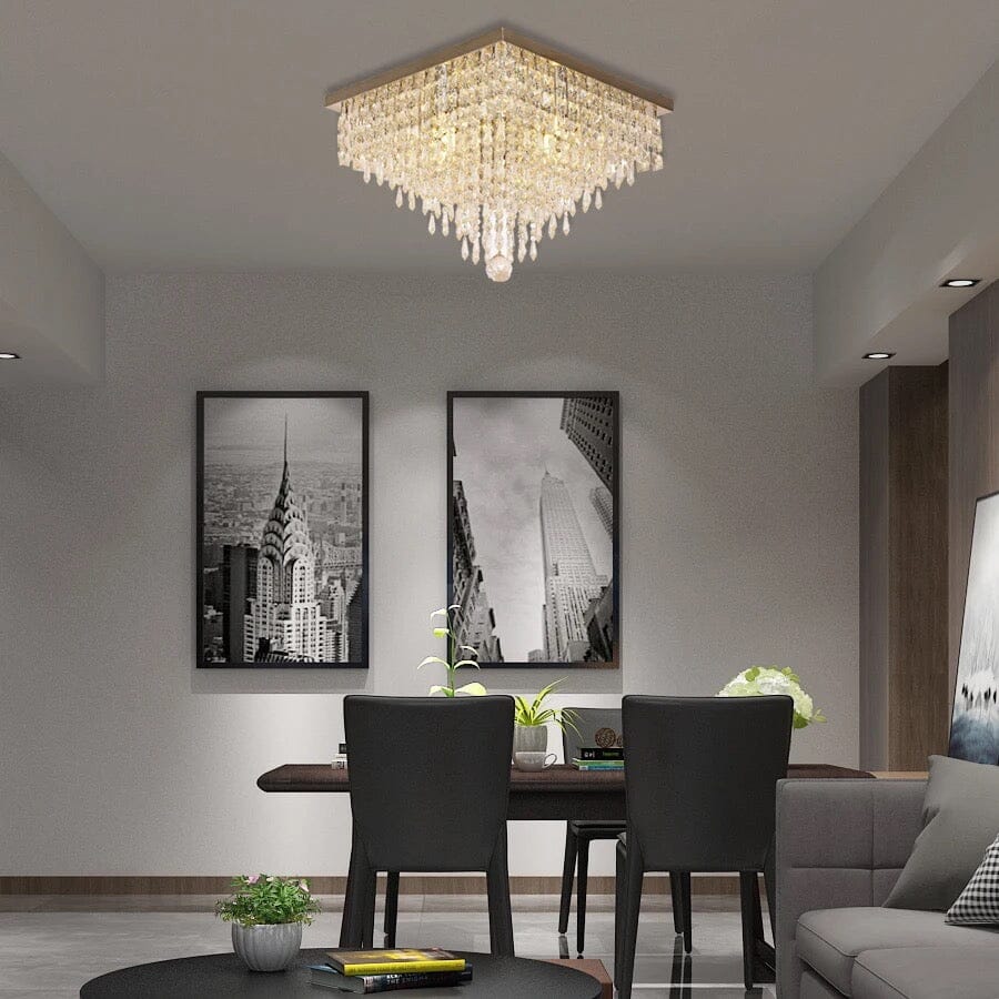 Aabroo Classic K9 Crystal Square Chandelier