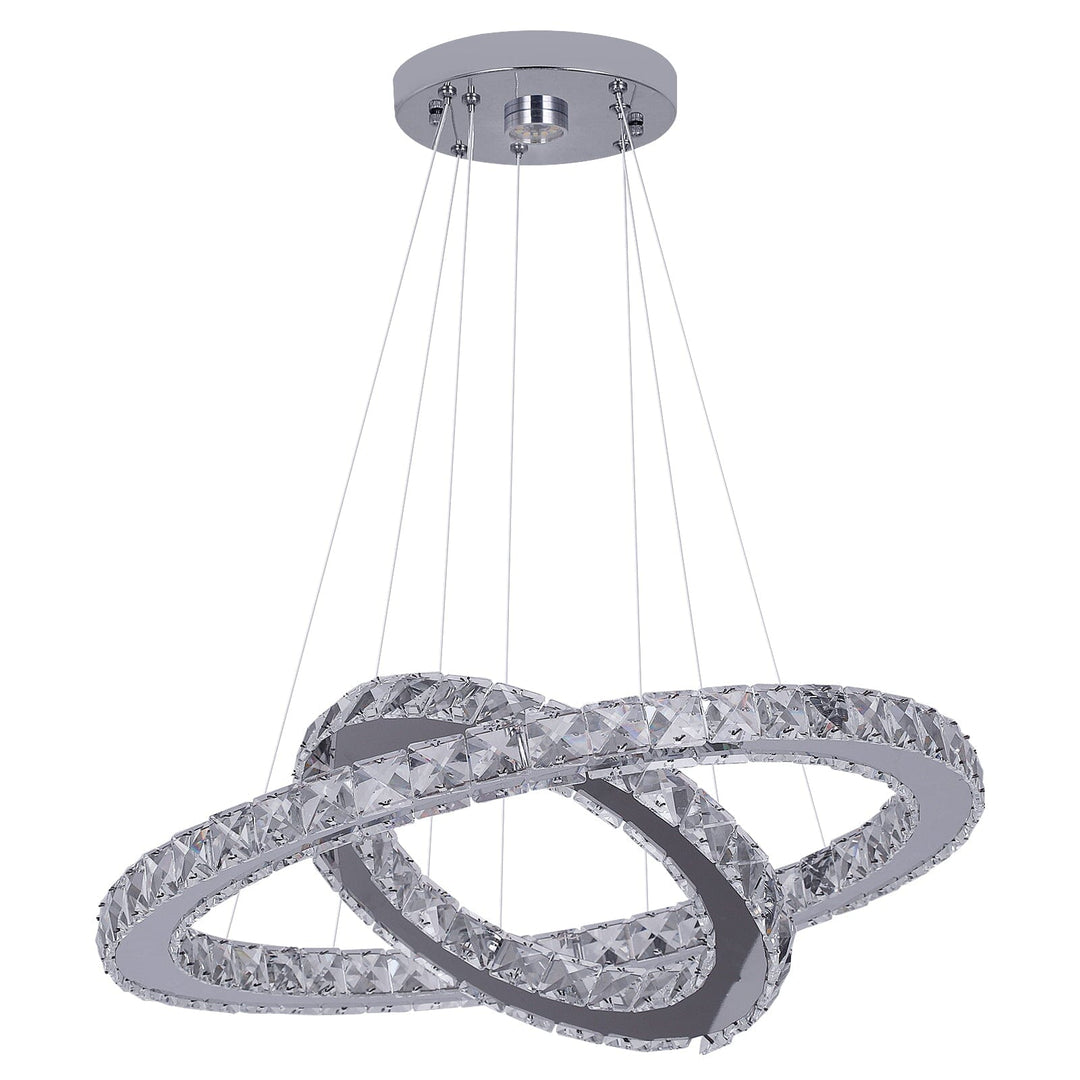 Lilardia K9 Crystal Ring Pendant Light