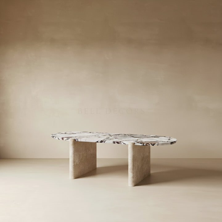 Marble Dining Table | Oval Dining Table — Organic Modern Dining Room