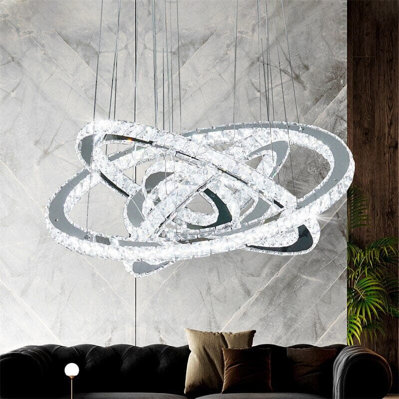 Lilardia K9 Crystal Ring Pendant Light