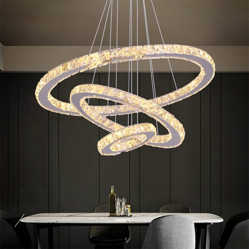 Lilardia K9 Crystal Ring Pendant Light