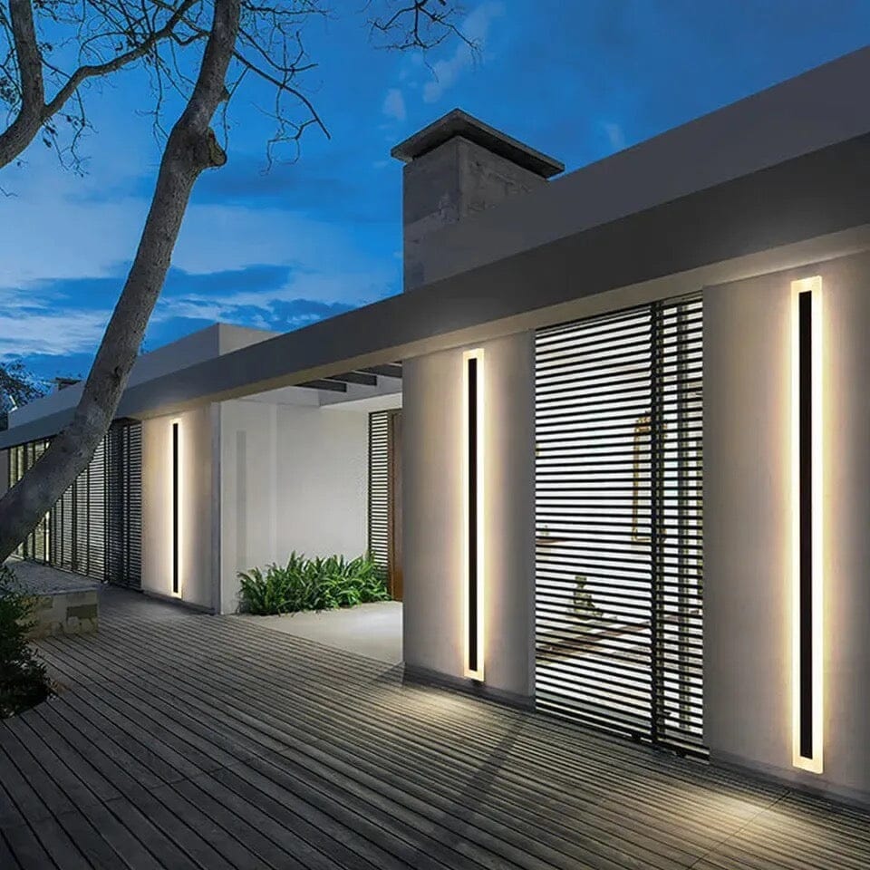 Abena Long Strip Outdoor LED Aluminum Wall Light