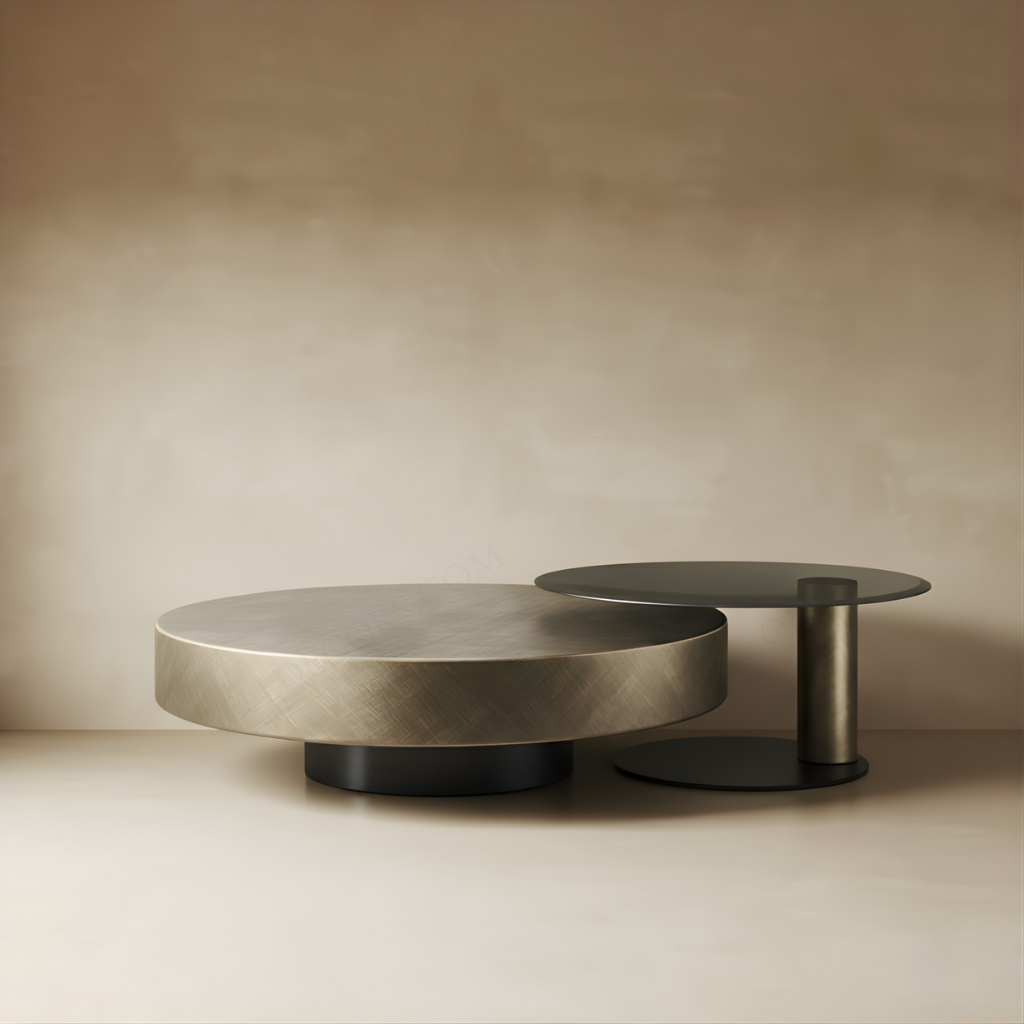 Glass And Metal Coffee Table - Sleek & Modern Design