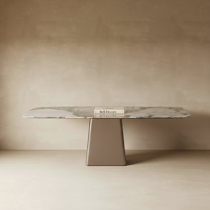 Marble Dining Table | Rectangular Dining Table — Organic Modern Dining