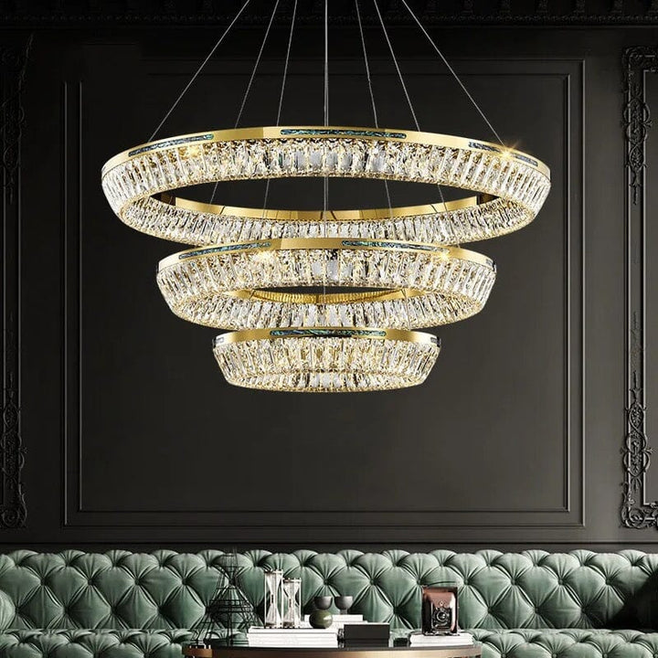 Daymion Stainless Steel K9 Crystal Chandelier