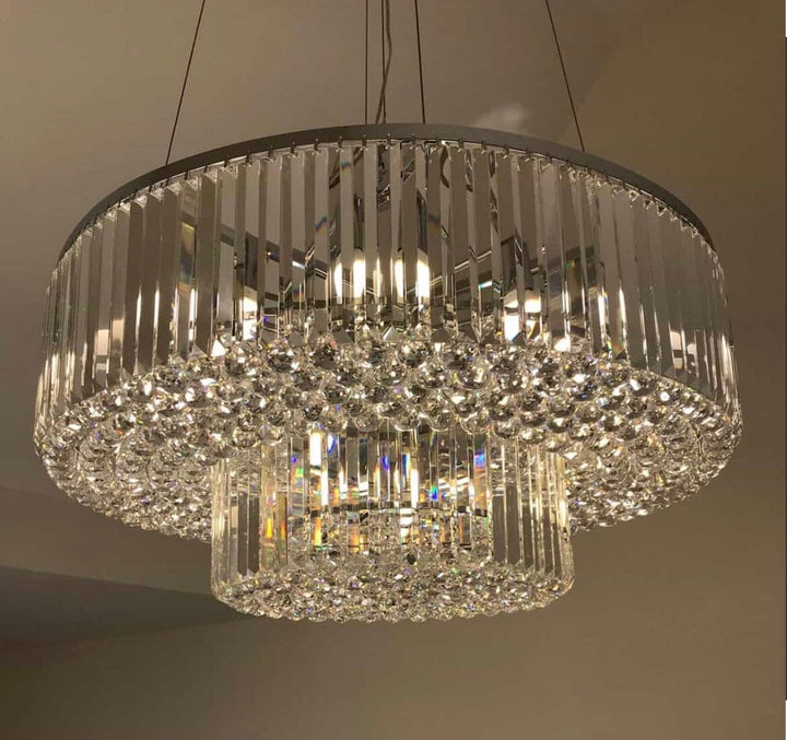 Alisah Dual Crystal Chandelier