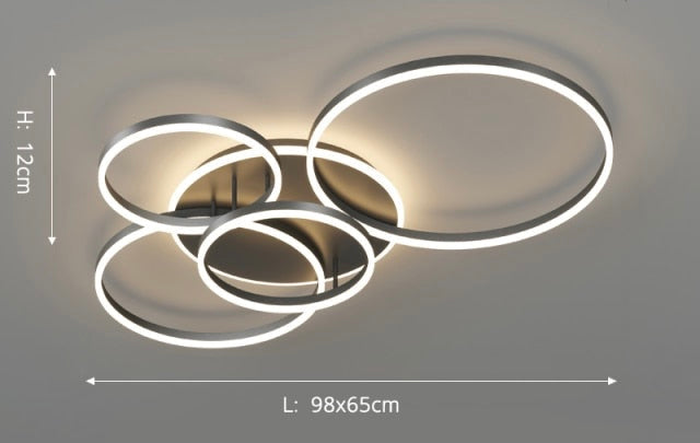 Audrey Nordic LED Ripple Chandelier