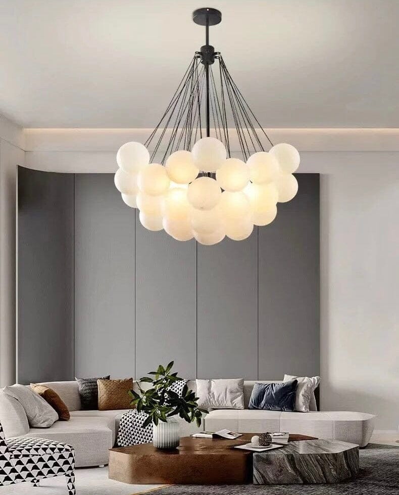 Jannali Nordic Frosted Glass Ball Chandelier