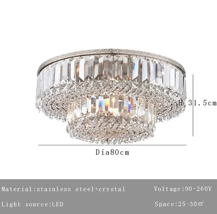 Alisah Dual Crystal Chandelier