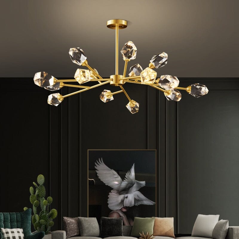 Eliza Crystal Sputnik LED Bulb Chandelier