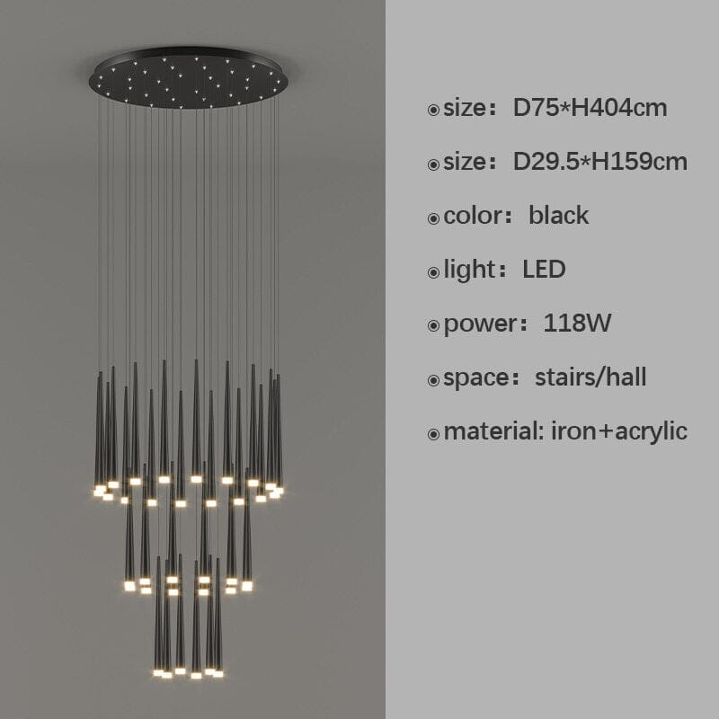 Miro LED Duplex Pendant Chandelier