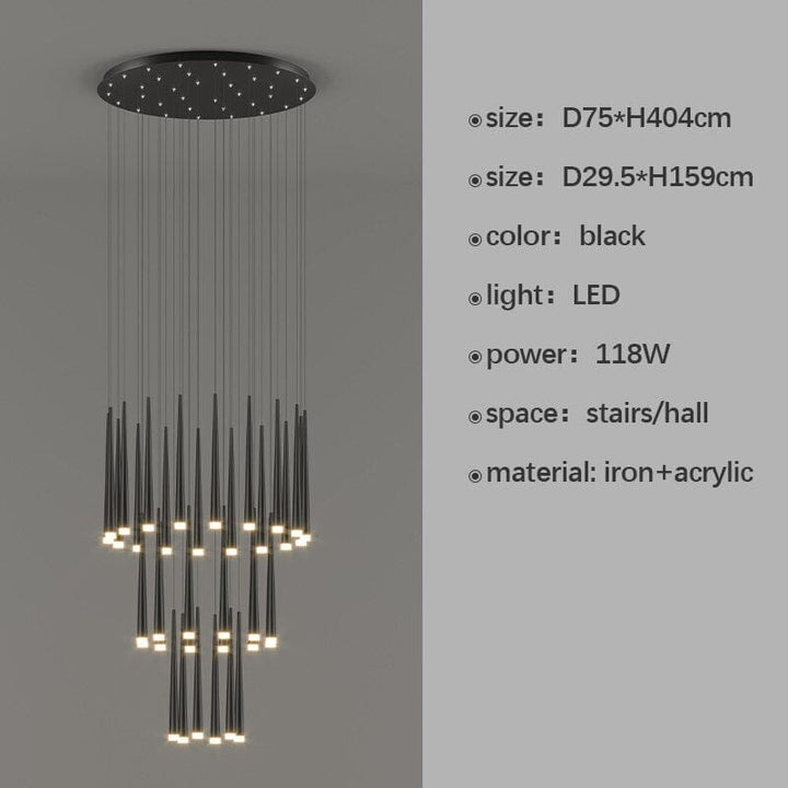 Miro LED Duplex Pendant Chandelier