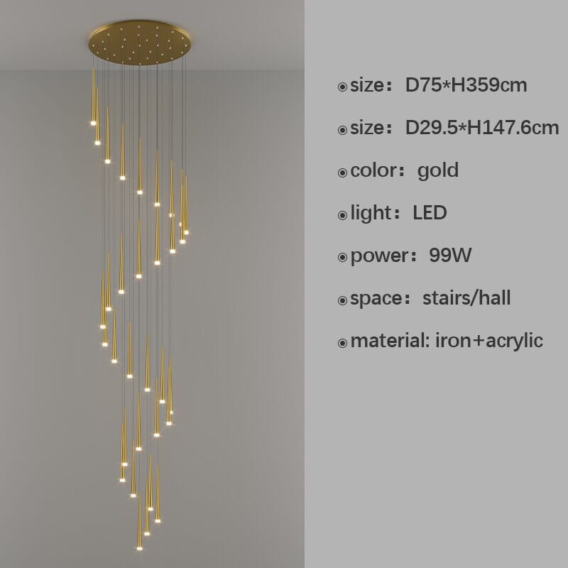 Miro LED Duplex Pendant Chandelier