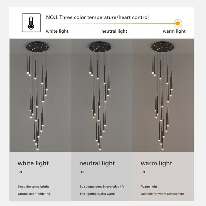 Miro LED Duplex Pendant Chandelier