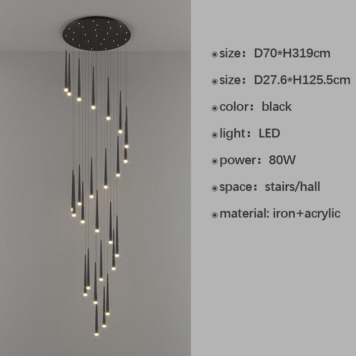 Miro LED Duplex Pendant Chandelier