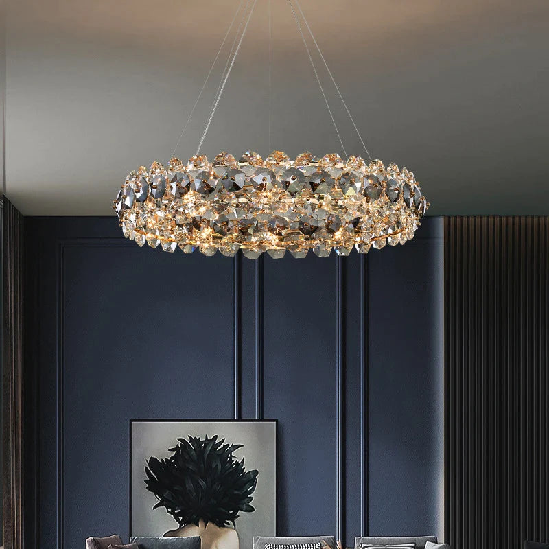 Alinta Modern Round Crystal Chandelier