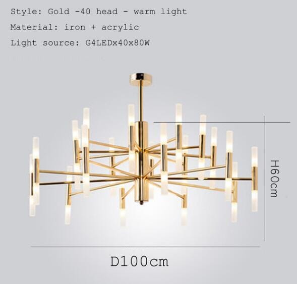 Manmarra Fernandez Designer Gold LED Ceiling Light