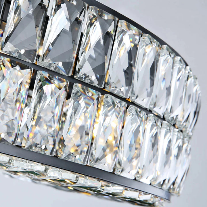 Angoona Round Modern Crystal Chandelier