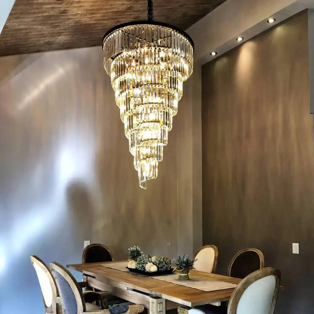 Ronnie Modern Spiral Chandelier