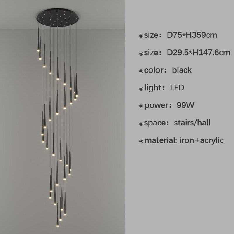 Miro LED Duplex Pendant Chandelier