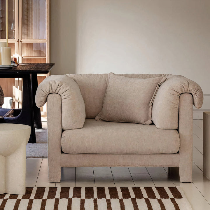 Zuri Customized Cashmere Three-seater Sofa