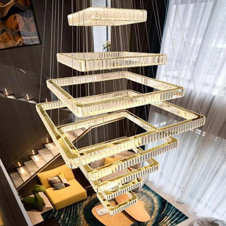 Koori Modern LED Staircase Ceiling Chandelier