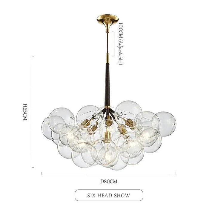 Mirri Nordic Glass Bubble Chandelier