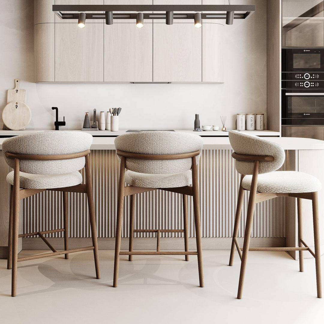 Lux Modern Wooden Bar Chairs