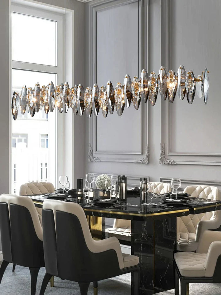 Allora Creative Art Long Restaurant Crystal Chandelier