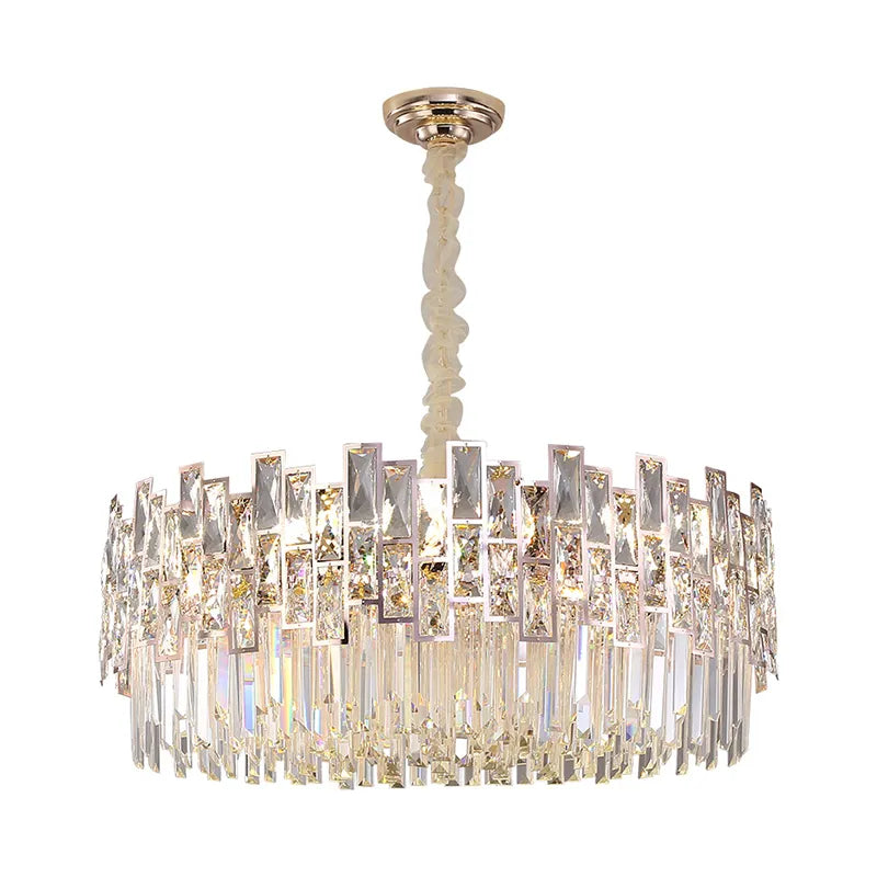 Kiara Gold Black Crystal Chandelier