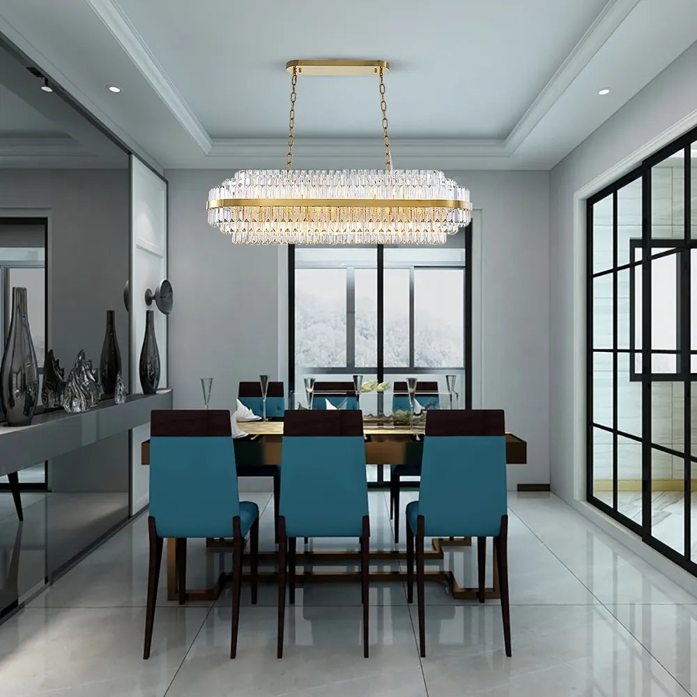 Akuna Luxury Gold Creative LED Crystal Chandelier