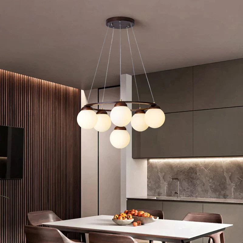 Rowan Rubber Wood Design Chandelier