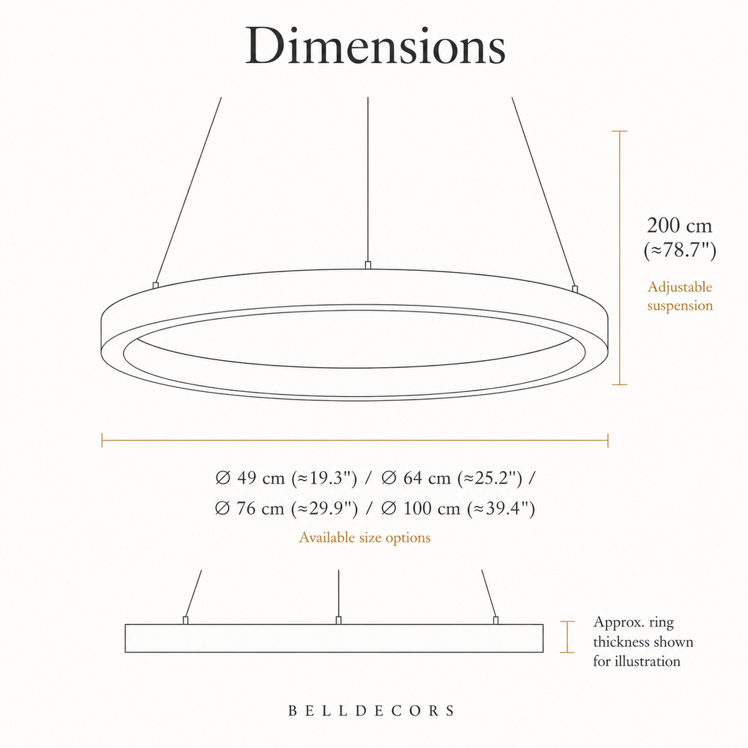 Alabaster Chandelier | Ring Pendant Light — Japandi Dining Room