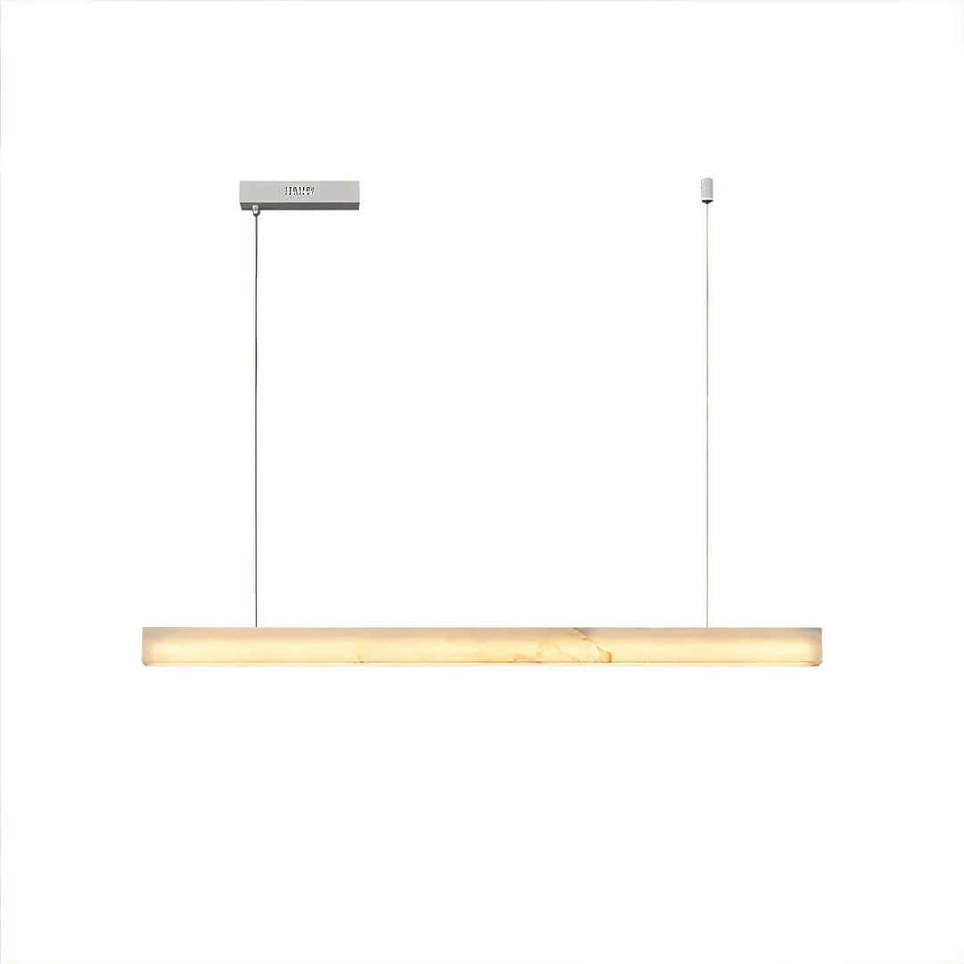 Modern LED Ceiling Light - A Contemporary Touch pendant lamp with alabaster marble and warm diffused light.