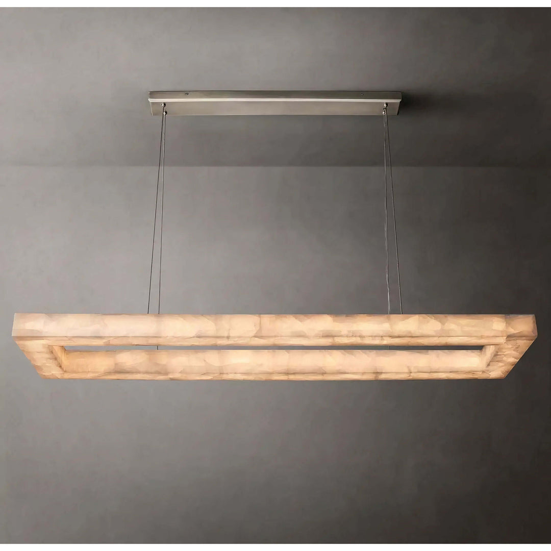 Linear Chandelier - Foyer Chandelier For Your Home with minimalist design and soft radiant light.