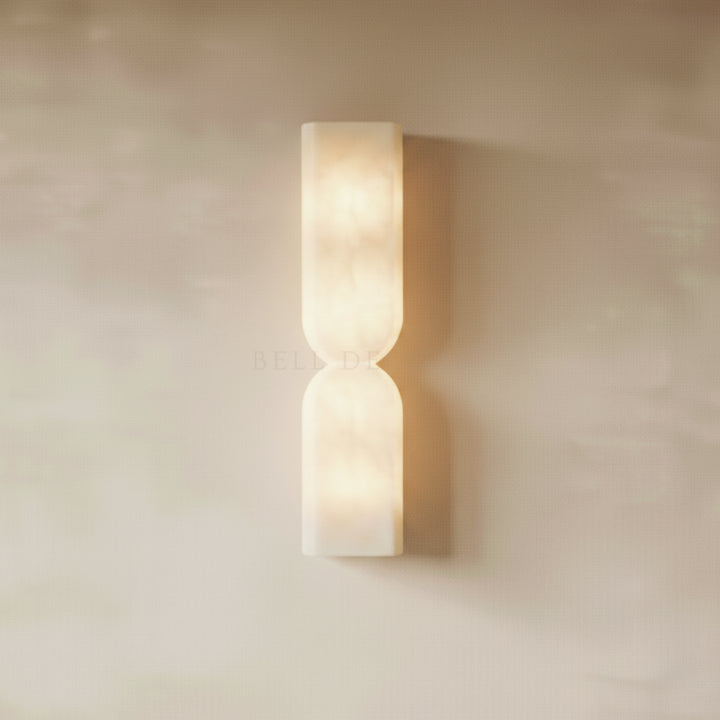 LED Lighting Wall Art - Modern & Luxury featuring a stunning alabaster wall sconce casting a soft ambient glow.