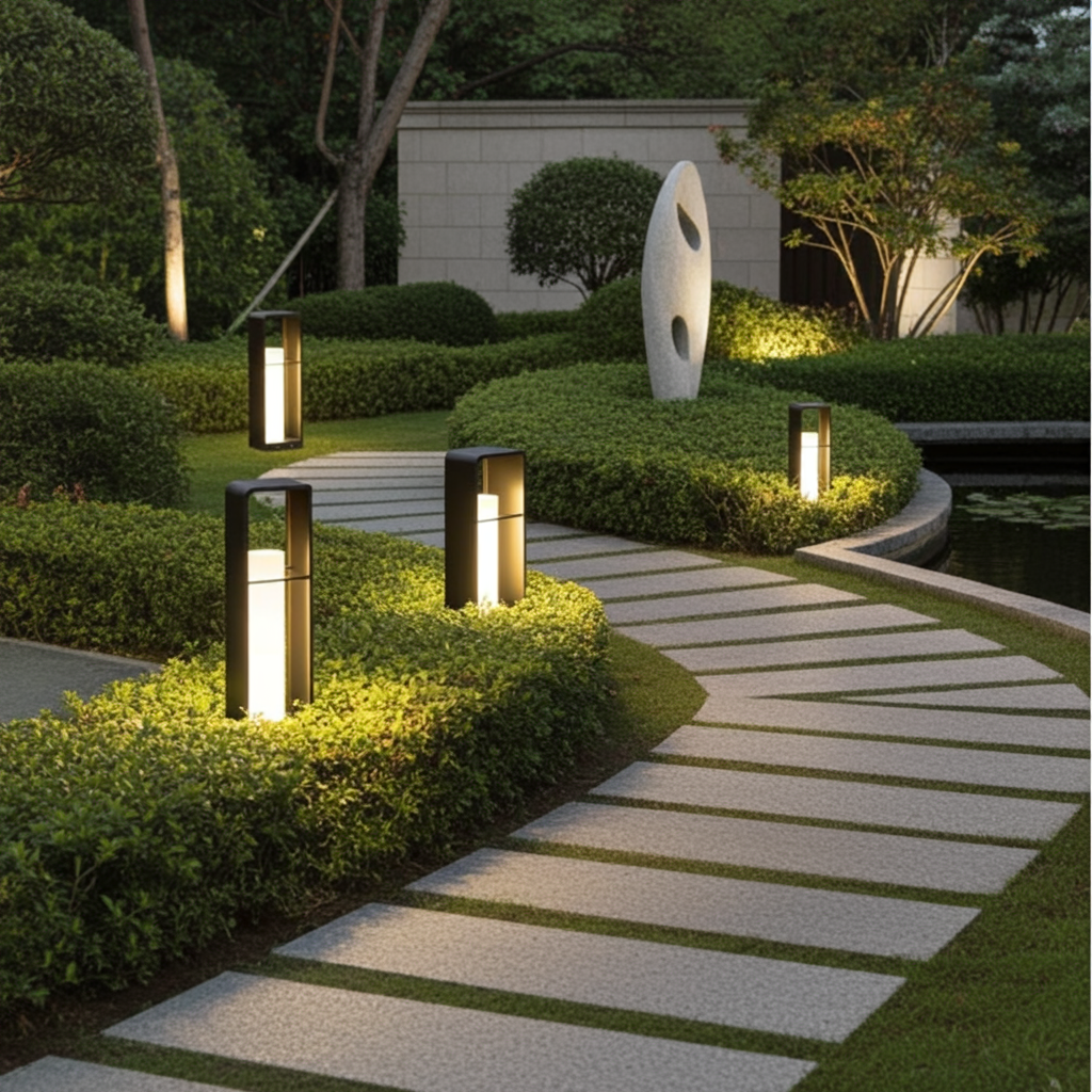 Black Garden Lights | Outdoor Pathway Lights — Organic Modern Garden
